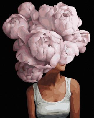 Opakowanie Malowanie po numerach czarne płótno - Kwiatowe...