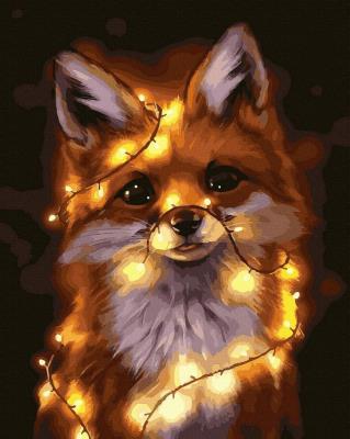 Opakowanie Malowanie po numerach czarne płótno - Świąteczny..