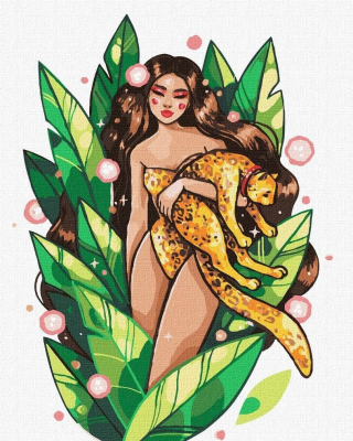 Opakowanie Malowanie po numerach - Drapieżna piękność 30x40cm