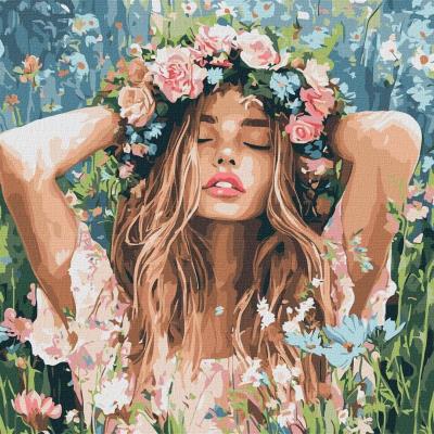 Opakowanie Malowanie po numerach - Dziewczyna z wieńcem