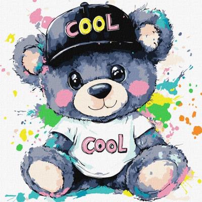 Opakowanie Malowanie po numerach -Fajny miś Kids 40x40cm