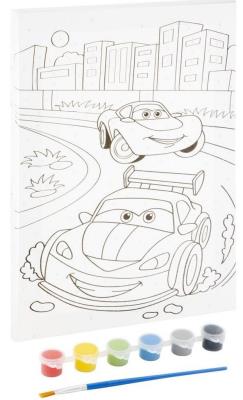 Opakowanie Malowanie po numerach + farbki Auta