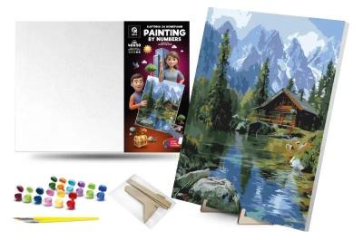 Opakowanie Malowanie po numerach - Górska rzeka 30x40cm