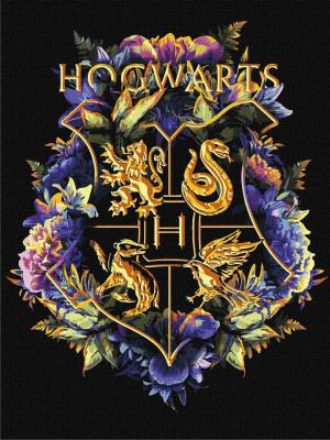 Opakowanie Malowanie po numerach -Herb Hogwartu metal 3040cm