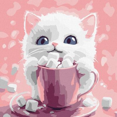 Opakowanie Malowanie po numerach -Kakao dla kota 1 Kids 30x30