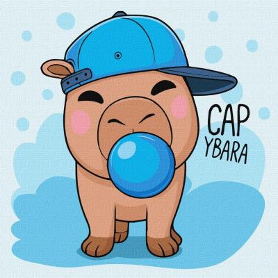 Opakowanie Malowanie po numerach - Kapibara i guma balonowa