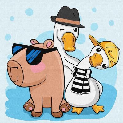 Opakowanie Malowanie po numerach - Kapibara i przyjaciele