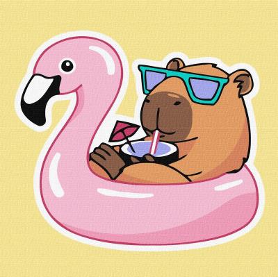 Opakowanie Malowanie po numerach - Kapibara na wakacjach Kids