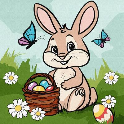 Opakowanie Malowanie po numerach - Koszyk wielkanocny 30x30cm