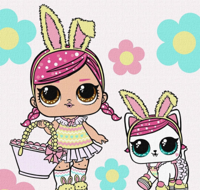 Opakowanie Malowanie po numerach - L.O.L. Surprise! 40x40cm