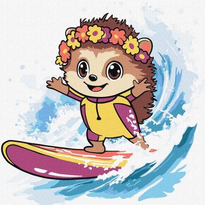 Opakowanie Malowanie po numerach - Lato. Jeż łapie falę Kids