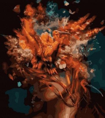 Opakowanie Malowanie po numerach - Maska kwiatowa 40x50cm