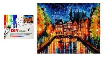 Opakowanie Malowanie po numerach - Miasto nocą 51x41cm