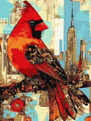 Opakowanie Malowanie po numerach - Miejski ptaszek 30x40cm