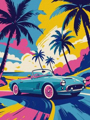 Opakowanie Malowanie po numerach - Neonowy napęd 30x40cm