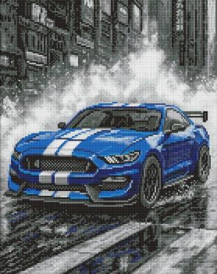 Opakowanie Malowanie po numerach - Niebieskie wyścigi 40x50cm