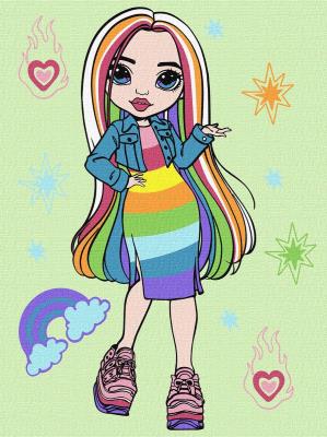 Opakowanie Malowanie po numerach - Rainbow High Amaya Raine