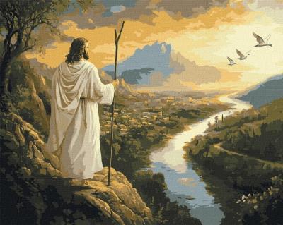 Opakowanie Malowanie po numerach -Spojrzenie Zbawiciela 40x50