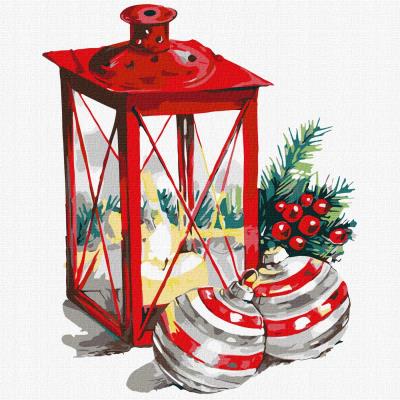 Opakowanie Malowanie po numerach - Świąteczna latarnia 30x30