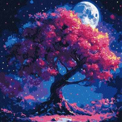 Opakowanie Malowanie po numerach - Sylwetka drzewa 40x40cm