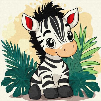 Opakowanie Malowanie po numerach - Wesoła zebra Kids