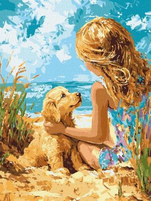 Opakowanie Malowanie po numerach - Wesoły piesek 30x40cm