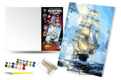 Opakowanie Malowanie po numerach - Wielkie żagle 30x40cm