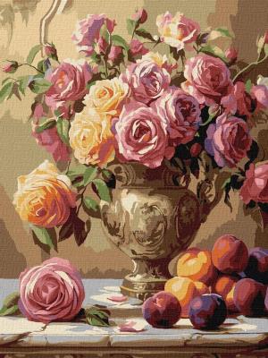 Opakowanie Malowanie po numerach - Wielobarwne róże 30x40cm