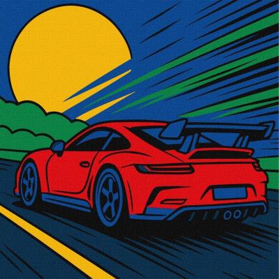 Opakowanie Malowanie po numerach - Z prędkością wiatru Kids