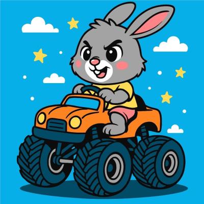 Opakowanie Malowanie po numerach - Zająć w samochodzie Kids