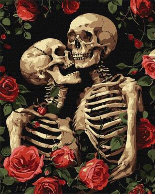 Opakowanie Malowanie po numerach - Zakochane Szkielety