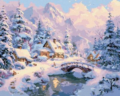 Opakowanie Malowanie po numerach - Zimowy spokój 40x50cm