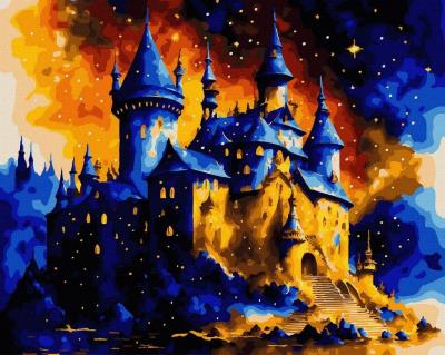 Opakowanie Malowanie po numerach + złota farba - Zamek...