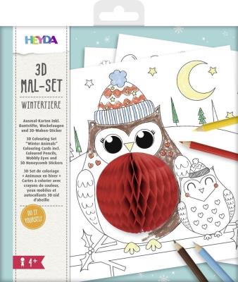 Opakowanie Malowanka 3D - Zimowe zwierzęta