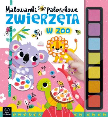 Okładka książki Malowanki paluszkowe. Zwierzęta w zoo
