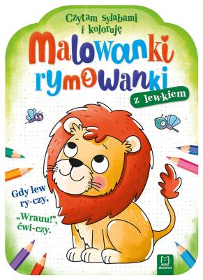 Okładka książki Malowanki rymowanki z lewkiem. Czytam sylabami i koloruję