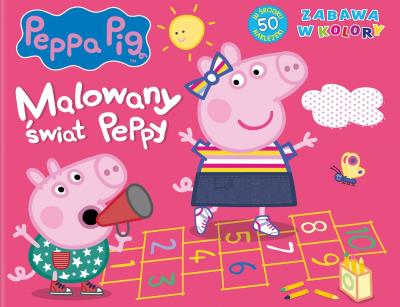 Okładka książki Malowany świat Peppy. Zabawa w kolory. Świnka Peppa