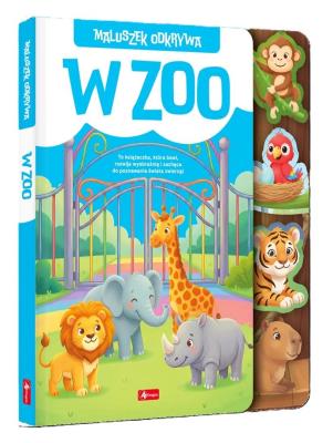Okładka książki Maluszek odkrywa. W zoo