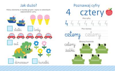 Okładka książki Mały geniusz WESOŁE CYFERKI