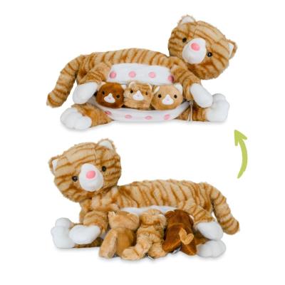 Opakowanie Mama kotek ruda z małymi