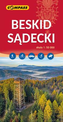 Okładka książki Mapa - Beskid Sądecki 1:50 000