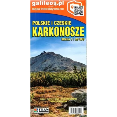 Mapa - Karkonosze Polskie i Czeskie 1:25 000. Autor:   Praca zbiorowa. SmakLiter.pl Okładka książki Mapa - Karkonosze Polskie i Czeskie 1:25 000