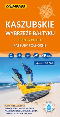 Mapa - Kaszubskie wybrzeże Bałtyku. Autor:   Praca zbiorowa. SmakLiter.pl Okładka książki Mapa - Kaszubskie wybrzeże Bałtyku