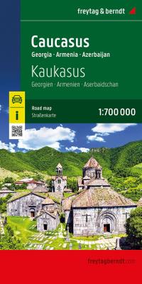 Mapa Kaukaz Gruzja Armenia Azerbejdżan 1:700 000. Autor: Opracowanie zbiorowe. SmakLiter.pl Okładka książki Mapa Kaukaz Gruzja Armenia Azerbejdżan 1:700 000