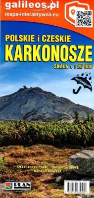Mapa - Polskie i Czeskie Karkonosze 1:25 000. Autor:   Praca zbiorowa. SmakLiter.pl Okładka książki Mapa - Polskie i Czeskie Karkonosze 1:25 000