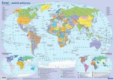 Opakowanie Mapa świata polityczna plansza edukacyjna