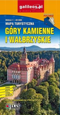 Mapa tur. - Góry Kamienne i Wałbrzyskie. Autor:   Praca zbiorowa. SmakLiter.pl Okładka książki Mapa tur. - Góry Kamienne i Wałbrzyskie