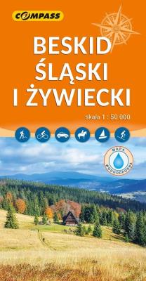 Okładka książki Mapa turystyczna - Beskid Śląski i Żywiecki