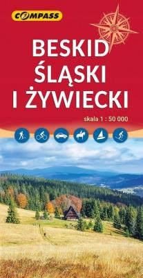 Okładka książki Mapa turystyczna - Beskid Śląski i Żywiecki