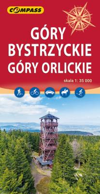 Mapa turystyczna - Góry Bystrzyckie, Góry Orlickie. Autor:   Praca zbiorowa. SmakLiter.pl Okładka książki Mapa turystyczna - Góry Bystrzyckie, Góry Orlickie